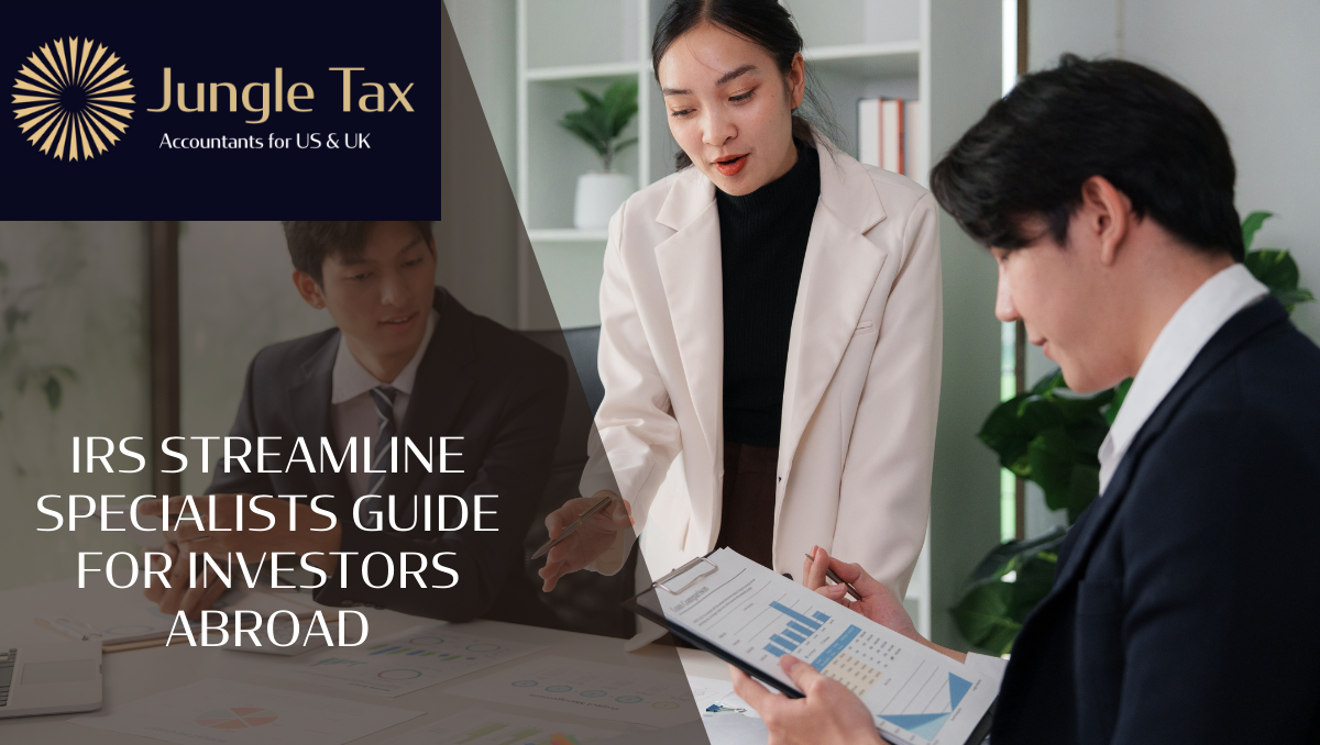 IRS Streamline Specialists Guide for Investors Abroad